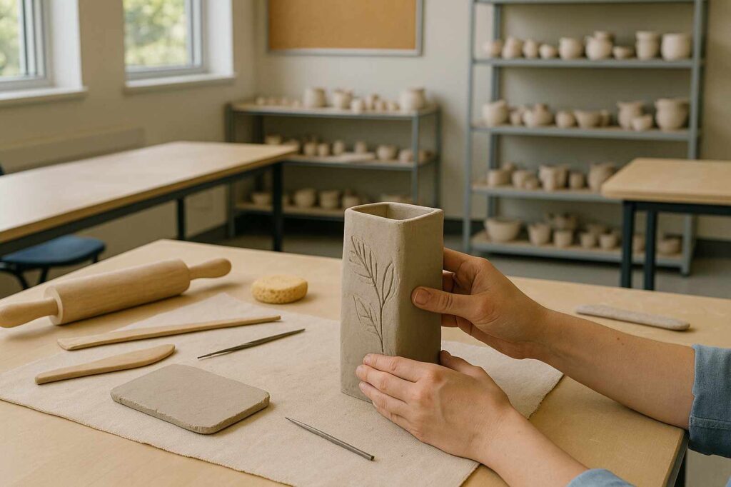 crafting pottery in studio local shopping | GPS: 49.193361, -122.888826