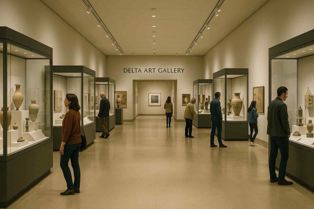 delta art gallery local shopping exhibition visit | GPS: 49.165585, -122.931238