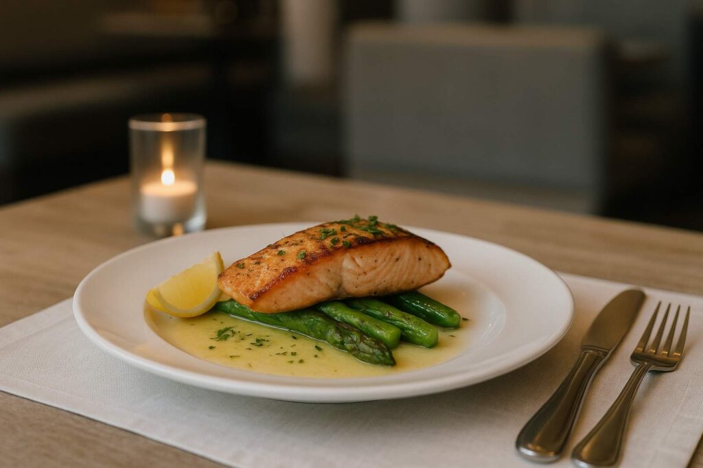 grilled salmon with asparagus and lemon local experiences | GPS: 49.125196, -122.992908