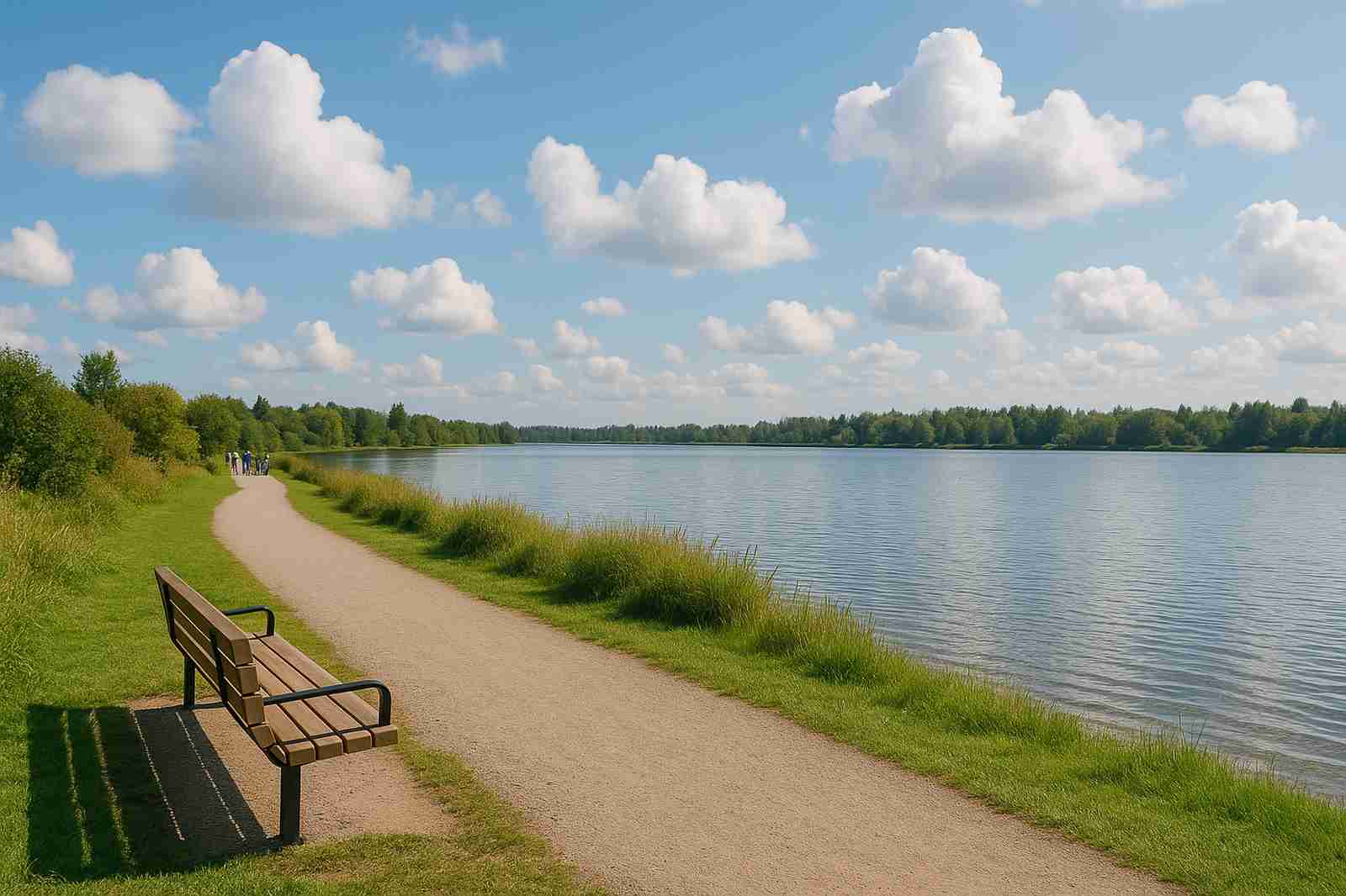 serene lakeside path health wellness relaxation connection | GPS: 49.172218, -122.921110