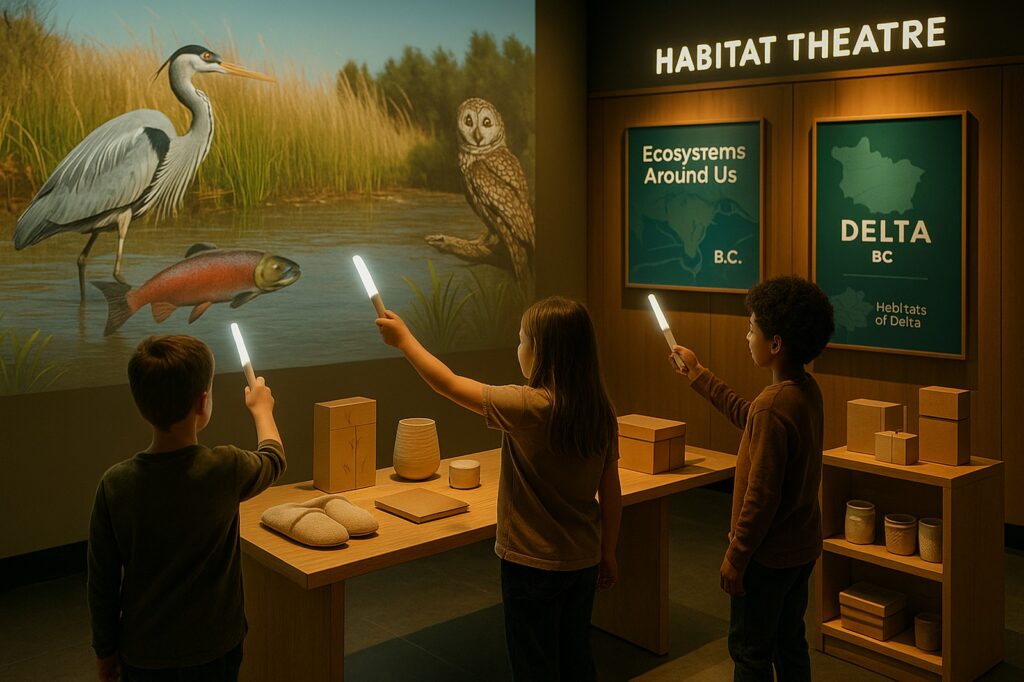 habitat theatre ecosystems in delta bc interactive exhibit Educational Fun for Kids: New Westminster BC