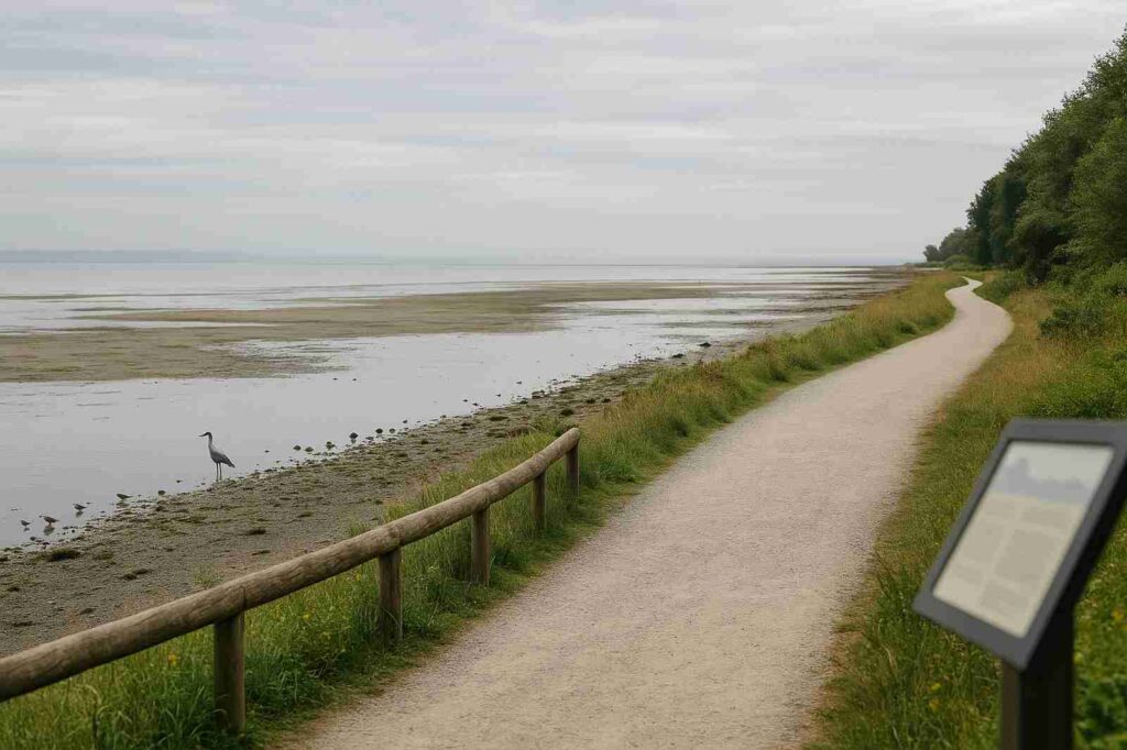 local experiences serene river path with heron Parks In New Westminster for family outings local experiences serene river path with heron | GPS: 49.178479, -122.911551