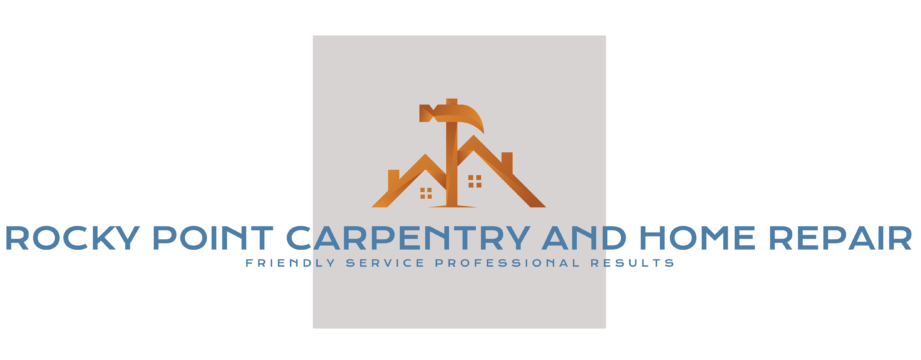 Rocky Point Carpentry and Home Repair logo featuring an orange house silhouette with a hammer, serving Port Moody