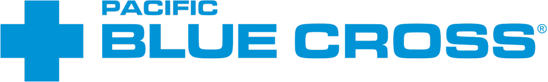Pacific Blue Cross logo with blue cross symbol and text