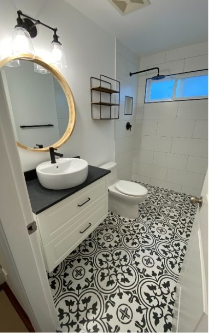 Prime Kitchen and Bath completed bathroom renovation