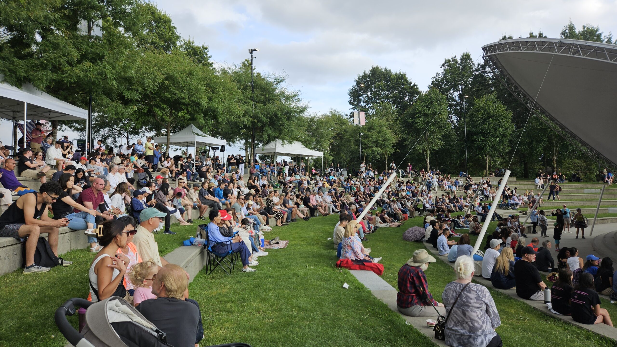 Crowd gathered at a past Celebrate BC event