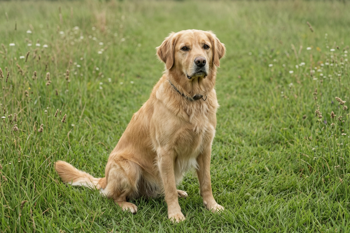 golden retriever dog in Port Moody park